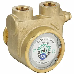 FLUID-O-TECH PA 601 Rotary Vane Pump, 1/2 Inch Inlet/Outlet NPTF, 201 gph Max. Flow, Brass | CJ3FFR 423J80