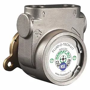 FLUID-O-TECH PA 810F Rotary Vane Pump, 1/2 Inch Inlet/Outlet NPTF, 264 gph Max. Flow | CJ3FEW 423J87