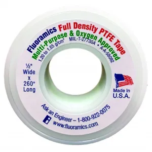 FLUORAMICS 9010005 PTFE Tape 1/2 x 260 Inch Size | CH3TGC