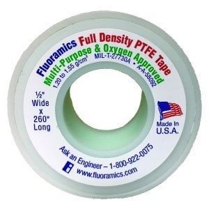 FLUORAMICS 9010010 PTFE Tape 3/4 x 520 Inch Size | CH3TGD