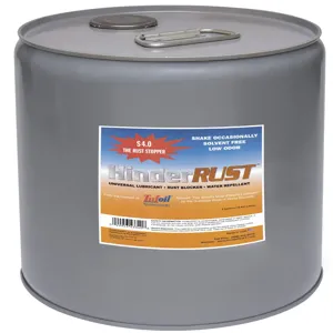 FLUORAMICS 9443340 HinderRust S4.0, Rust Protector Lubricator, 5 Gallon | AG8HPY