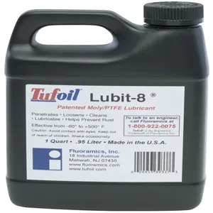 FLUORAMICS 9639337 Tufoil Lubit 8 Oiler, Solvent Free Lubricant, 1 Quart | AG8HPH