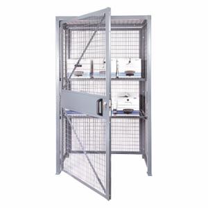 FOLDING GUARD LPC-4836-7 Bulk Storage Locker, 48 Inch x 36 Inch x 84 in, 2 Tiers, 1 Units Wide, Keyed, 1 Doors | CP6DQE 482W01
