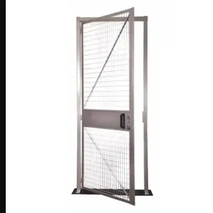 FOLDING GUARD QF-H48-MR Hinged Door, 8 Feet Height x 48 Inch Length x 2 7/8 Inch Depth, Silver | CN2TPM S4 / 6H371