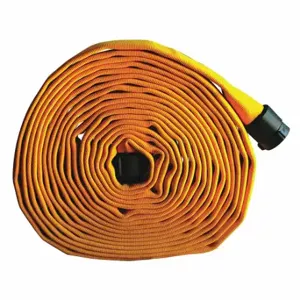 FOREST LITE G55H15FY100Q Fire Hose, Single Jacket, 100 ft Hose Length, Yellow, 1 1/2 Inch Hose Inside Dia | CP6EMV 462D84