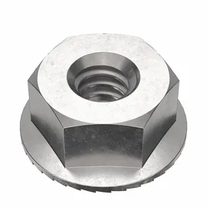 FOREVERBOLT FB3FHN1024P25 Lock Nut, 0.375 Inch Flange Dia., 10-24 Thread Size, 316 Grade, 25PK | CG8VDW 53MF40