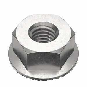 FOREVERBOLT FB3FHN1032P25 Lock Nut, 0.375 Inch Flange Dia., #10-32 Thread Size, 316 Grade, 25PK | CG8VDX 53MF39