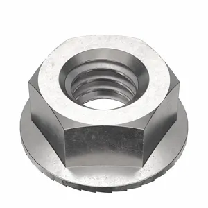 FOREVERBOLT FB3FHN51618P25 Lock Nut, 0.5 Inch Flange Dia., 5/16-18 Thread Size, 316 Grade, 25PK | CG8VEB 53MF42