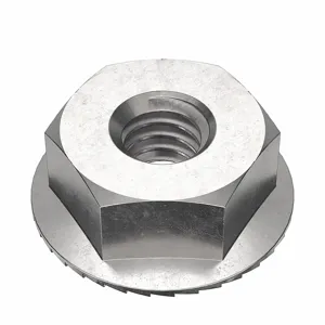 FOREVERBOLT FB3FHN832P50 Lock Nut, 0.3438 Inch Flange Dia., #8-32 Thread Size, 316 Grade, 50PK | CG8VED 53MF38