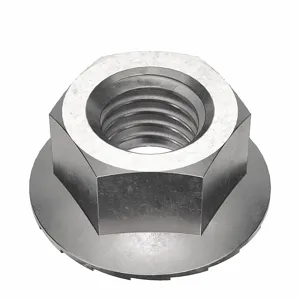 FOREVERBOLT FB3FHNM10P10 Lock Nut, 22.0mm Flange Dia., M10 x 1.50 Thread Size, A4 Grade, 10PK | CG8VEE 53MF35