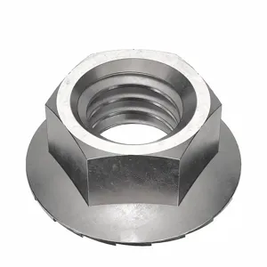 FOREVERBOLT FB3FHNM6P50 Lock Nut, 14.8mm Flange Dia., M6 x 1 Thread Size, A4 Grade, 50PK | CG8VEG 53MF33