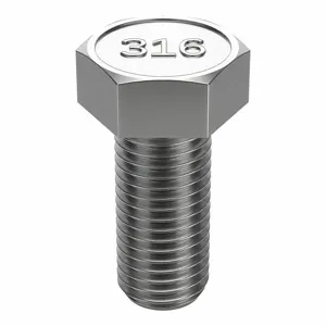 FOREVERBOLT FB3HEXB18212 Hex Head Cap Screw, 1-8 X 2-1/2 Inch Size, Stainless Steel, Non Grade | AH7CFJ 36RH91