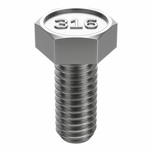 FOREVERBOLT FB3HEXB381678P10 Hex Head Cap Screw, 3/8-16 X 7/8 Inch Size, Stainless Steel, Non Grade, 10Pk | AH7CAD 36RG70
