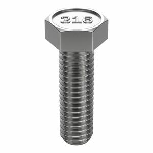 FOREVERBOLT FB3HEXB38161P10 Hex Head Cap Screw, 3/8-16 X 1 Inch Size, Stainless Steel, Non Grade, 10Pk | AH7CAG 36RG73