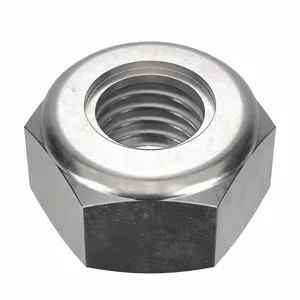 FOREVERBOLT FB3LNM10P25 Hex Lock Nut, 17.0mm Flange Dia., M10 x 1.50 Thread Size, A4 Grade, 25PK | CG8VGV 53ME65