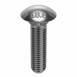 FOREVERBOLT FBCB1225P10 Carriage Bolt, 1/2-13 Thread Size, 18-8 Grade, 17/32 Inch Drill Size, 10PK | CG8VHM 53MG13