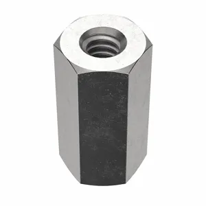 FOREVERBOLT FBCP1024P10 Coupling Nut, 3/4 Inch Length, #10-24 Thread Size, 18-8 Grade | CG8VJW 53ME93