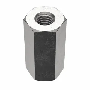 FOREVERBOLT FBCP1032P10 Coupling Nut, 3/4 Inch Length, #10-32 Thread Size, 18-8 Grade | CG8VJX 53ME92