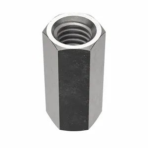 FOREVERBOLT FBCP3816P10 Coupling Nut, 1-1/8 Inch Length, 3/8-16 Thread Size, 18-8 Grade | CG8VKB 53ME94