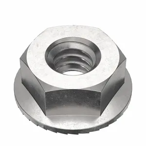 FOREVERBOLT FBFHN1420P50 Lock Nut, 0.4375 Inch Flange Dia., #14-20 Thread Size, 18-8 Grade, 50PK | CG8VKV 53MF29