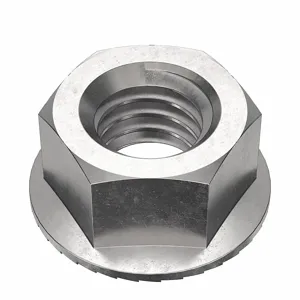 FOREVERBOLT FBFHN3816P25 Lock Nut, 0.5625 Inch Flange Dia., 3/8-16 Thread Size, 18-8 Grade, 25PK | CG8VKW 53MF31