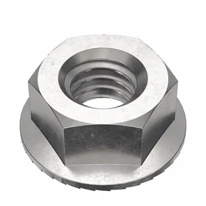 FOREVERBOLT FBFHN51618P50 Lock Nut, 0.5 Inch Flange Dia., 5/16-18 Thread Size, 18-8 Grade, 50PK | CG8VKX 53MF30