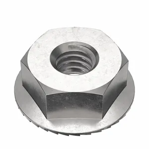 FOREVERBOLT FBFHN832P50 Lock Nut, 0.3438 Inch Flange Dia., #8-32 Thread Size, 18-8 Grade, 50PK | CG8VKZ 53MF26