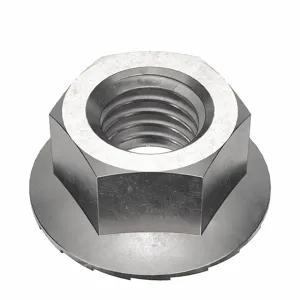 FOREVERBOLT FBFHNM10P25 Lock Nut, 22.0mm Flange Dia., M10 x 1.50 Thread Size, A2 Grade, 25PK | CG8VLA 53MF23