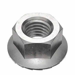 FOREVERBOLT FBFHNM12P10 Lock Nut, 26.7mm Flange Dia., M12 x 1.75 Thread Size, A2 Grade, 10PK | CG8VLB 53MF24