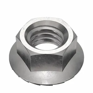 FOREVERBOLT FBFHNM5P100 Lock Nut, 11.0mm Flange Dia., M5 x 0.08 Thread Size, A2 Grade, 100PK | CG8VLC 53MF20