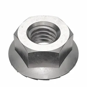 FOREVERBOLT FBFHNM8P25 Lock Nut, 18.0mm Flange Dia., M5 x 8 Thread Size, A2 Grade, 25PK | CG8VLE 53MF22