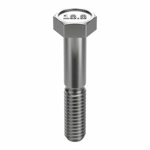 FOREVERBOLT FBHEXB38162P10 Hex Head Cap Screw, 3/8-16 X 2 Inch Size, Stainless Steel, Non Grade, 10Pk | AH7CAY 36RG88