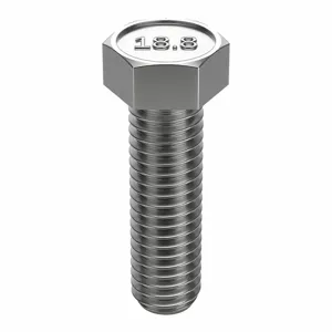 FOREVERBOLT FBHEXB14201P100 Hex Head Cap Screw, 1/4-20 X 1 Inch Size, Stainless Steel, Non Grade, 100Pk | AH7BXU 36RG15