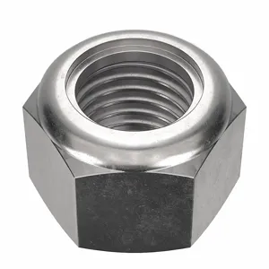 FOREVERBOLT FBLN18P5 Lock Nut, 1.4375 Inch Flange Dia., 1-8 Thread Size, 18-8 Grade, 5PK | CG8VPN 53ME59