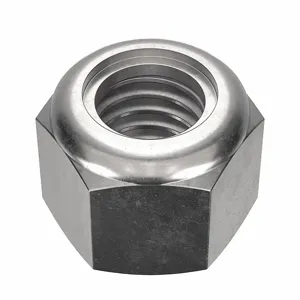 FOREVERBOLT FBLN3816P50 Lock Nut, 0.5625 Inch Flange Dia., 3/8-16 Thread Size, 18-8 Grade, 50PK | CG8VPQ 53ME53