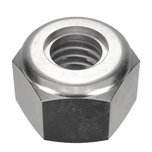 FOREVERBOLT FBLNM4P100 Lock Nut, 7.0mm Flange Dia., M4 x 7 Thread Size, A2 Grade, 100PK | CG8VQC 53ME41