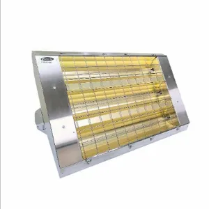 FOSTORIA P-60-343-THSS Infrared Quartz Electric Heater, 7500W Output, 480 V AC, 1 or 3-Phase, Hardwired | CN2REB 343-60-THSS-480V / 2KCZ5