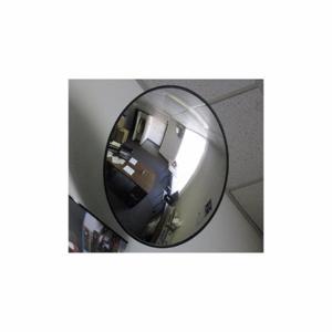 FRED SILVER CV-30 Glass Convex Security Mirror, Round, Glass, 30 Inch Dia, Hardboard, Indoor | CP6FBG 797ZY6