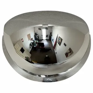 FRED SILVER H-DOME-26 Half Dome Safety Mirror, Acrylic, 26 Inch Dia, No Backing, Indoor | CP6FDB 798A15