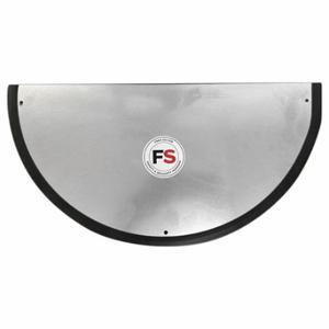 FRED SILVER H-DOME-M32 Half Dome Safety Mirror, Acrylic, 32 Inch Dia, Galvanized Steel, Indoor & Light Outdoor | CP6FDC 798A21