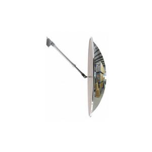 FRED SILVER PC-36-T Convex Security Mirror, Indoor, Round, Polycarbonate, 36 Inch Dia, Hardboard | CP6FBW 797ZN1
