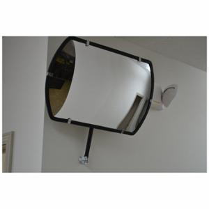FRED SILVER PLX-2030-T Convex Security Mirror, Rectangular, Acrylic, 30 Inch X 20 Inch, Hardboard | CP6EXZ 797ZP4