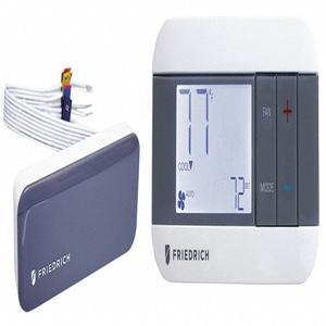 FRIEDRICH WRT2 Wireless Thermostat, 24VDC, 3 3/4 Inch x 6 1/4 Inch x 2 1/4 Inch Size | CH6RZN 54ZV42