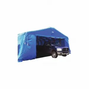 FSI DAT273015-DTGR Drive Through Shelter, 30 Ft Lg, 27 Ft Width, 15 Ft Ht, Aluminum/Nylon | CP6GDV 46MN59