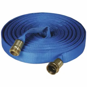 FSI F-GH10 Flat Supply Hose, 3/4 Inch Thread Size, GHT, Nylon, 10 ft Hose Length | CP6GFK 52TA99