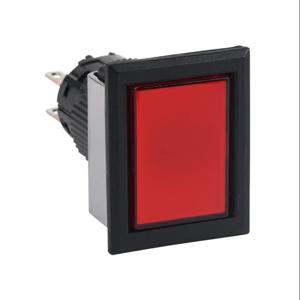 FUJI ELECTRIC AF16F0T-C2R Pushbutton, IP65, 16mm, Momentary, DPDT Contact, Plastic Base, Plastic Bezel, Black, Red | CV6UXT