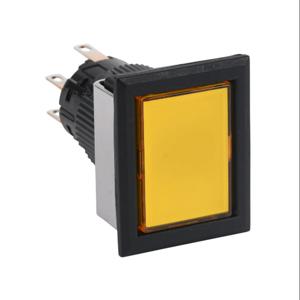 FUJI ELECTRIC AF16F5N-C2E3Y Pushbutton, IP65, 16mm, Push On-Push Off, LED Illuminated, DPDT Contact, Plastic Base | CV6UYC