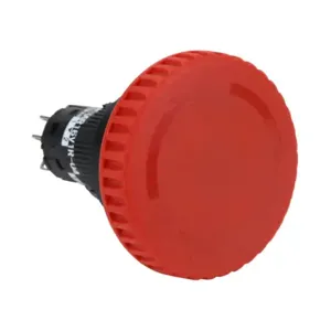 FUJI ELECTRIC AR16V1R-04R Emergency Stop Pushbutton, IP65, 16mm, Push To Lock, Pull Or Turn To Reset | CV6VBJ