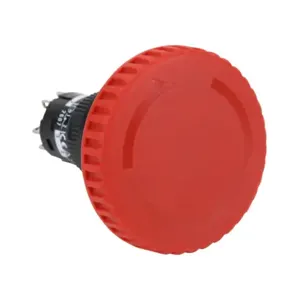 FUJI ELECTRIC AR16V1R-12R Emergency Stop Pushbutton, IP65, 16mm, Push To Lock, Pull Or Turn To Reset | CV6VBL