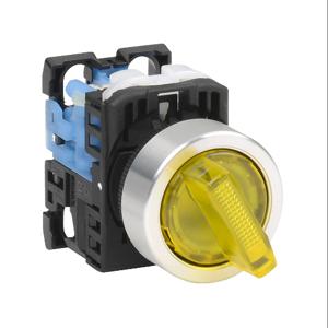 FUJI ELECTRIC AR22PL-010E3YZA Selector Switch, 22mm, 2-Position, Spring Return From Right, LED Illuminated | CV6VUQ